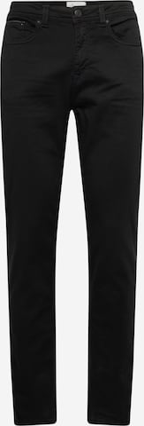 Springfield - Slimfit Pantalón chino en negro: frente