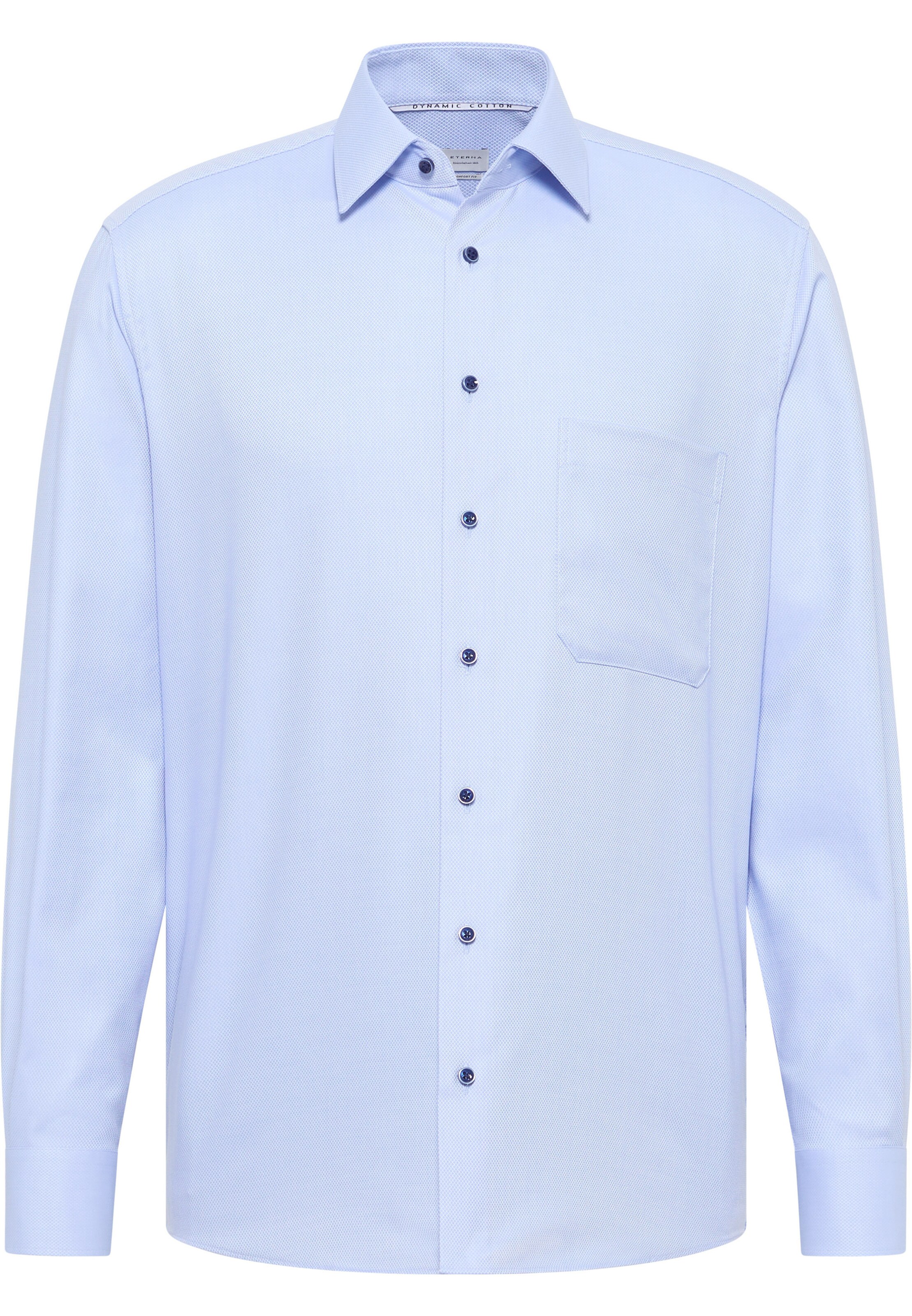 ETERNA Comfort fit Zakelijk overhemd in Blauw: voorkant