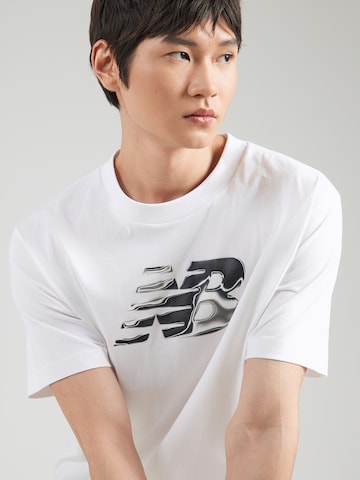 Tricou funcțional de la new balance pe alb