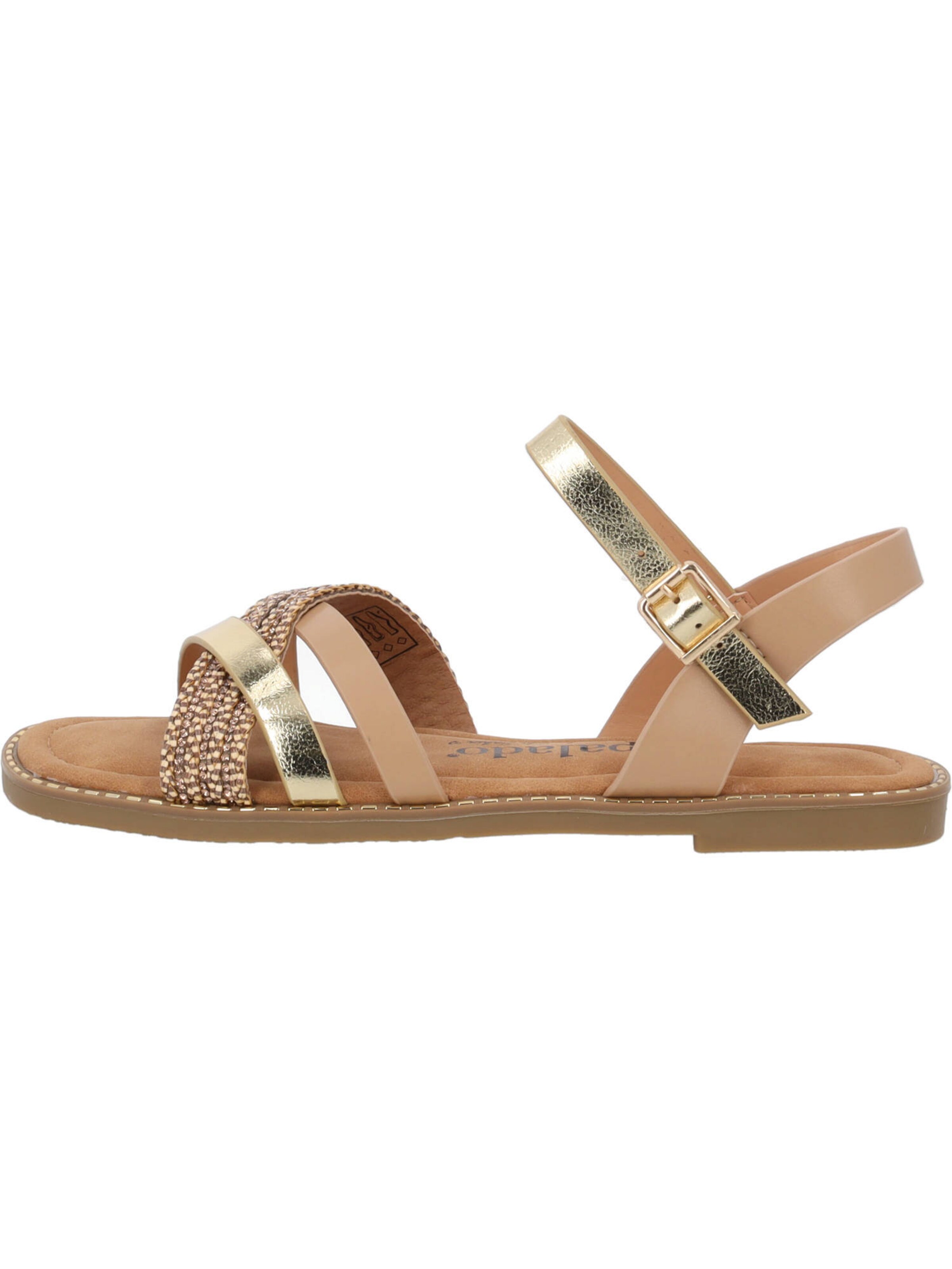 Palado by Sila Sahin Sandalen met riem 'Lalis' in Goud