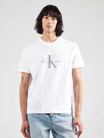 Calvin Klein Jeans Μπλουζάκι σε λευκό: μπροστά