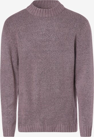 Redefined Rebel Sweater ' Dustin ' in Purple: front