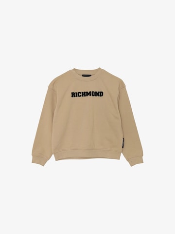 John Richmond Sweatshirt 'GAIA' in Beige: Vorderseite