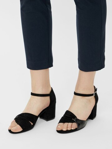 Bianco Strap Sandals in Black