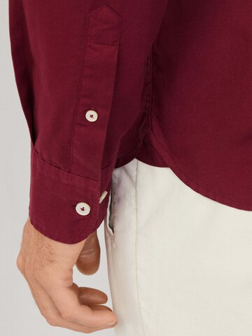 Hackett London Regular Fit Hemd 'Ess' in Rot
