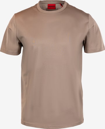 HUGO T-Shirt 'Dimers' in Beige: Vorderseite