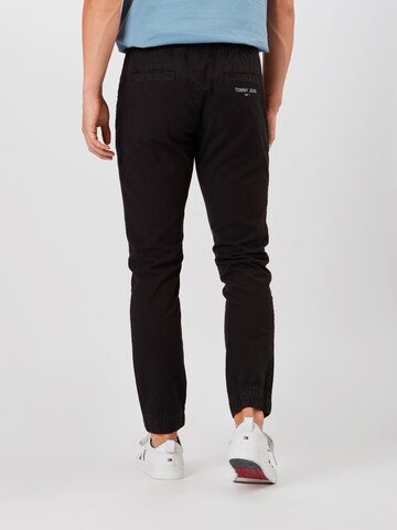 Tommy Jeans Tapered Hose 'Scanton' in Schwarz