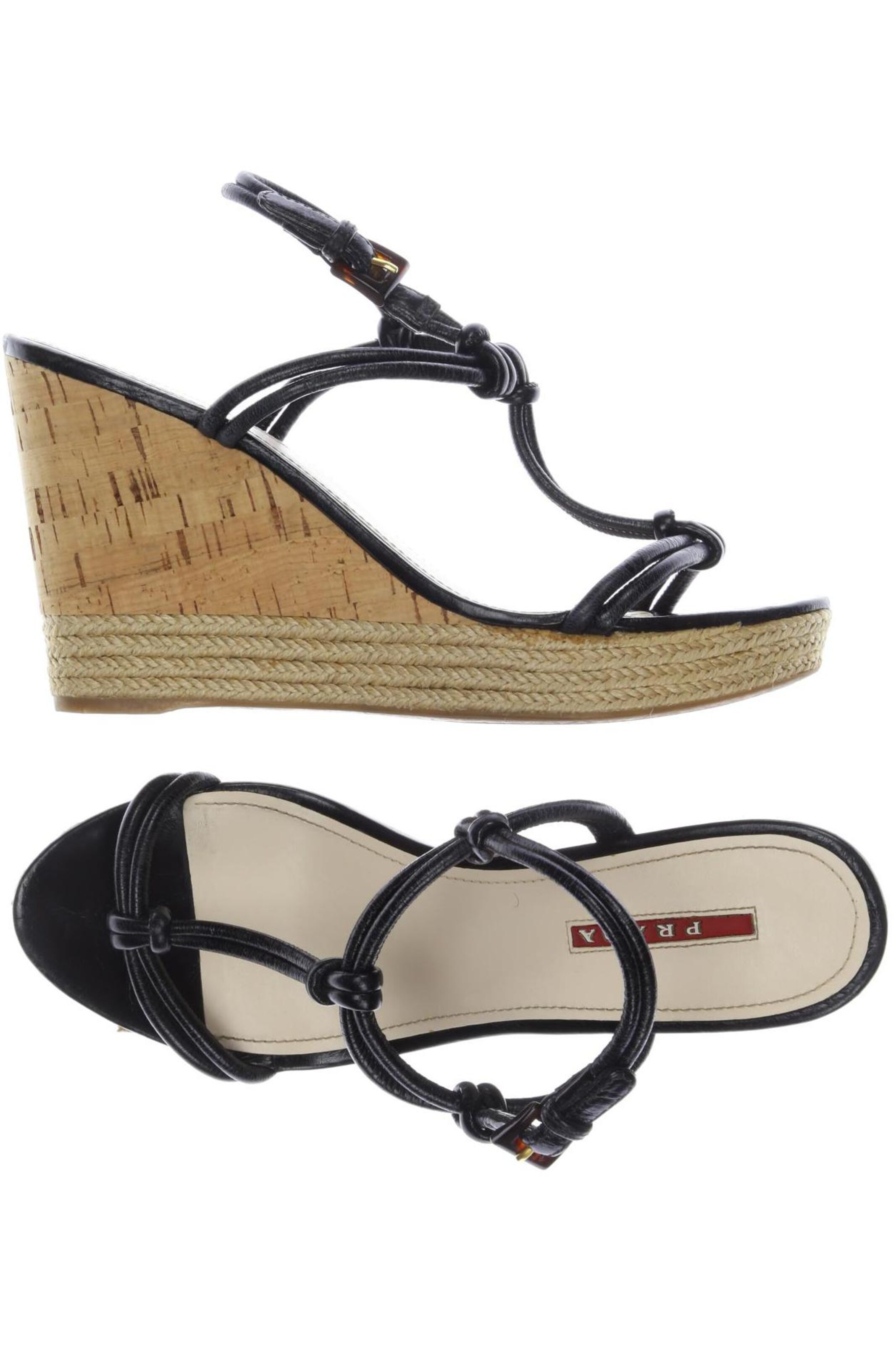 PRADA Sandals & High-Heeled Sandals in 38 in Black, Item view