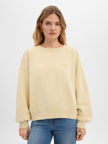 AMERICAN VINTAGE Sweatshirt 'Jitbay' in Gelb: Vorderseite