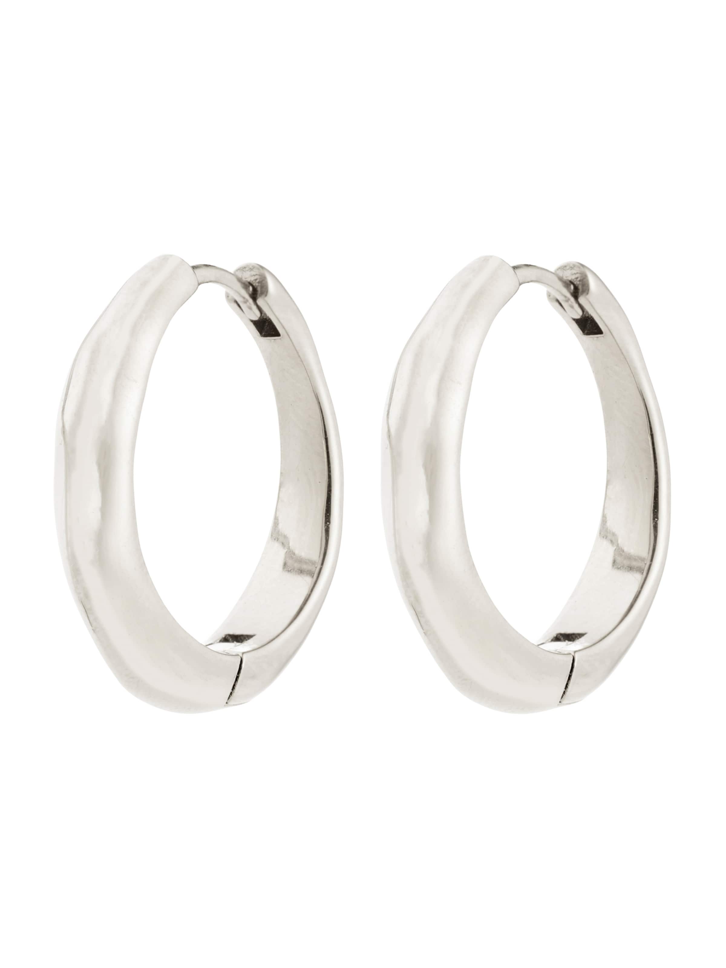 Pilgrim Σκουλαρίκια 'Harrison' σε ασημί: μπροστά