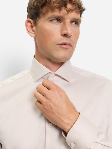OLYMP Slim fit Button Up Shirt 'Level 5' in White
