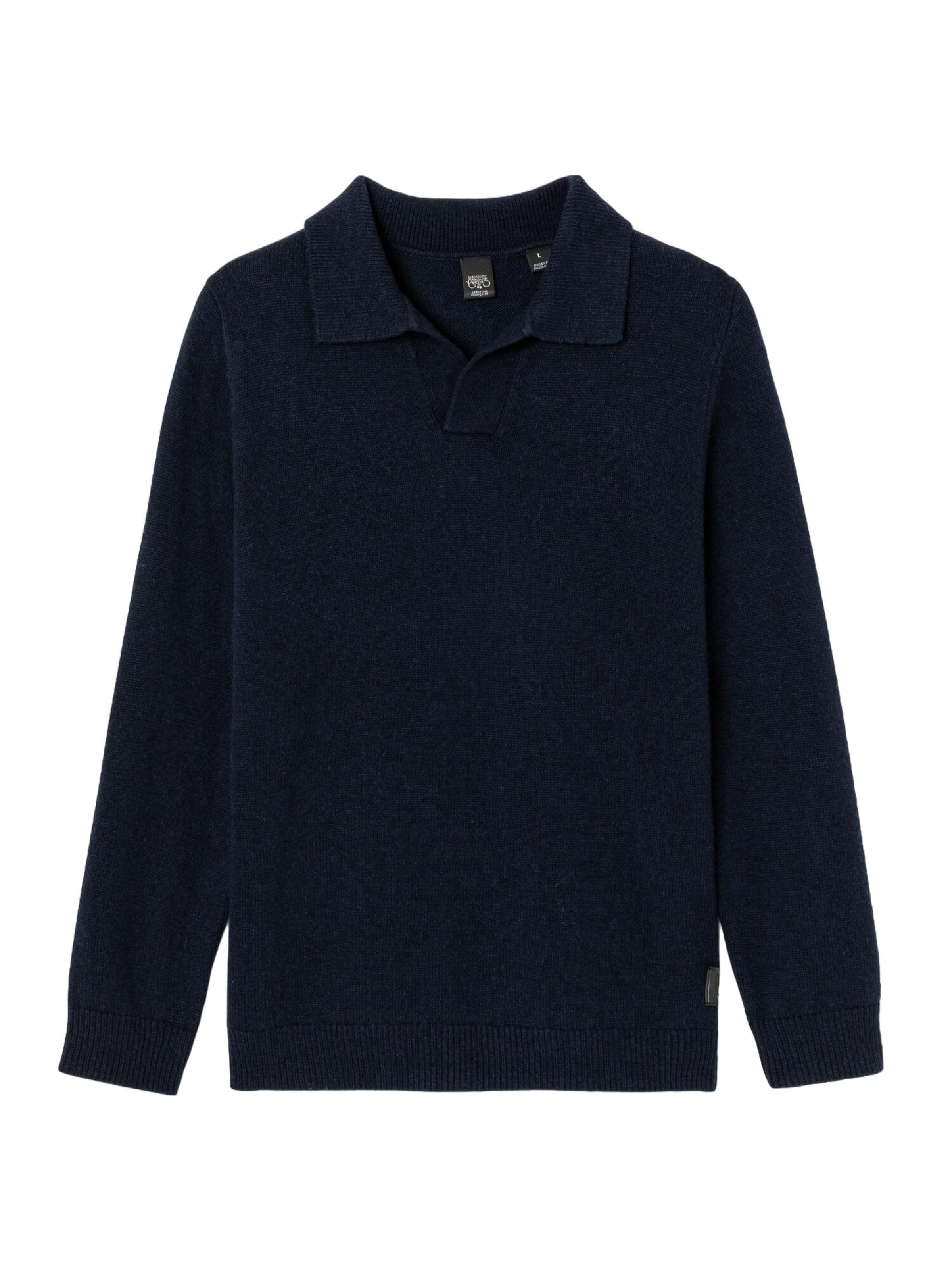 Le Temps Des Cerises Trui 'BRETEL' in Blauw: voorkant