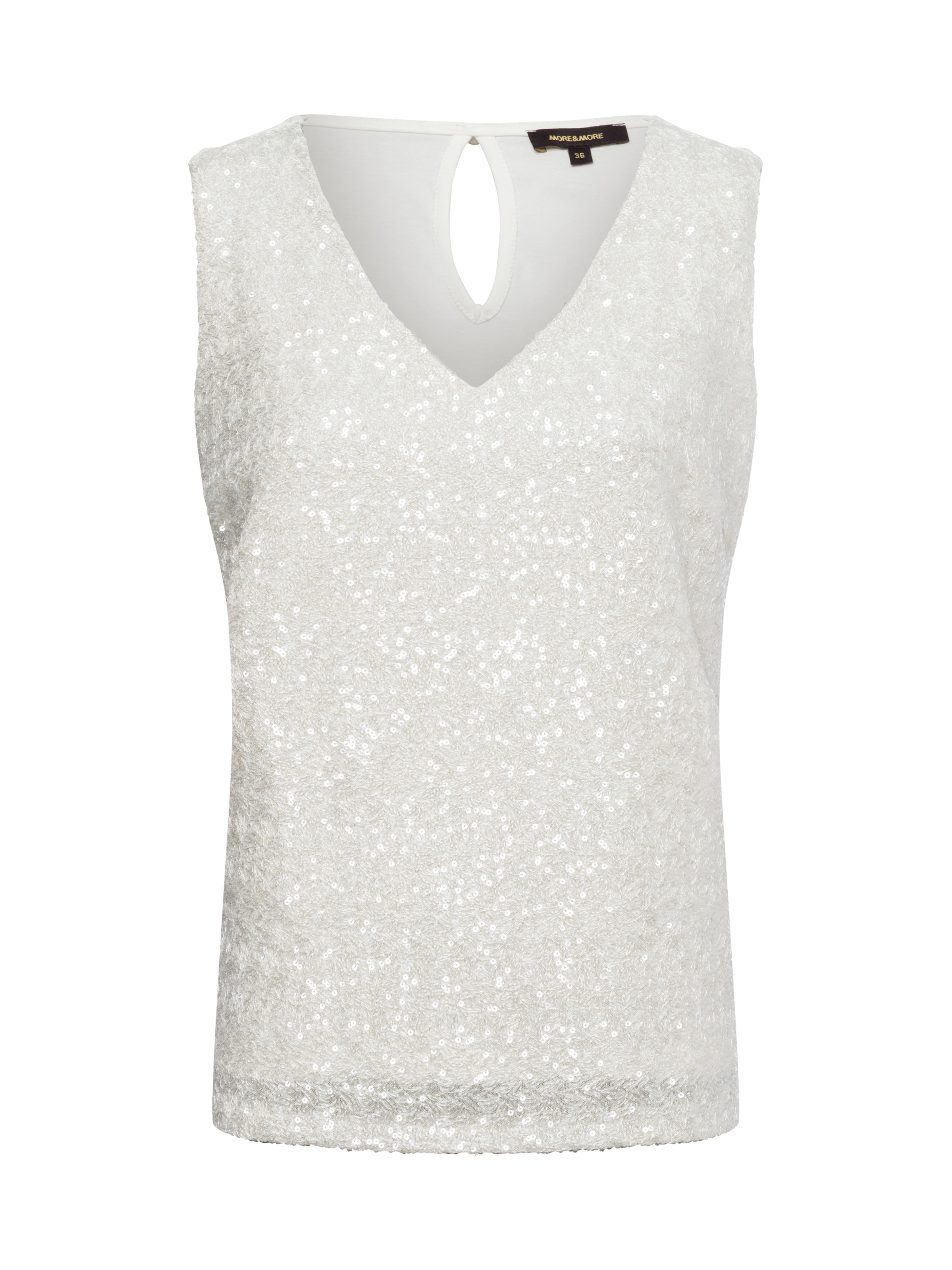 MORE & MORE Top ' ' in White: front