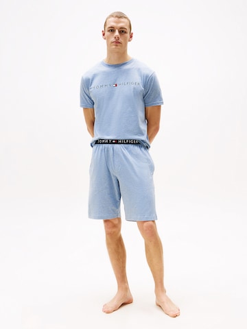 TOMMY HILFIGER Pyjamashorts in Blau
