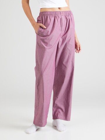 Pantaloni de pijama de la Calvin Klein Underwear pe mov: față
