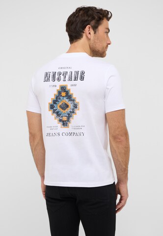 MUSTANG T-Shirt 'Style Austin' in Weiß: Vorderseite