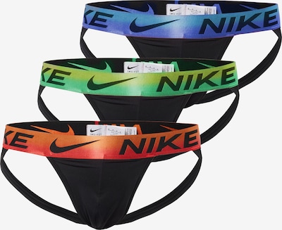 NIKE Sportunterhose 'JOCK' in dunkelblau / grün / orange / schwarz, Produktansicht