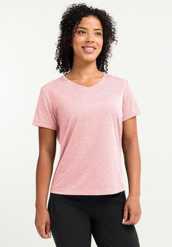 JACK WOLFSKIN Performance Shirt in Pink: front