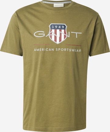 T-Shirt GANT en vert : devant