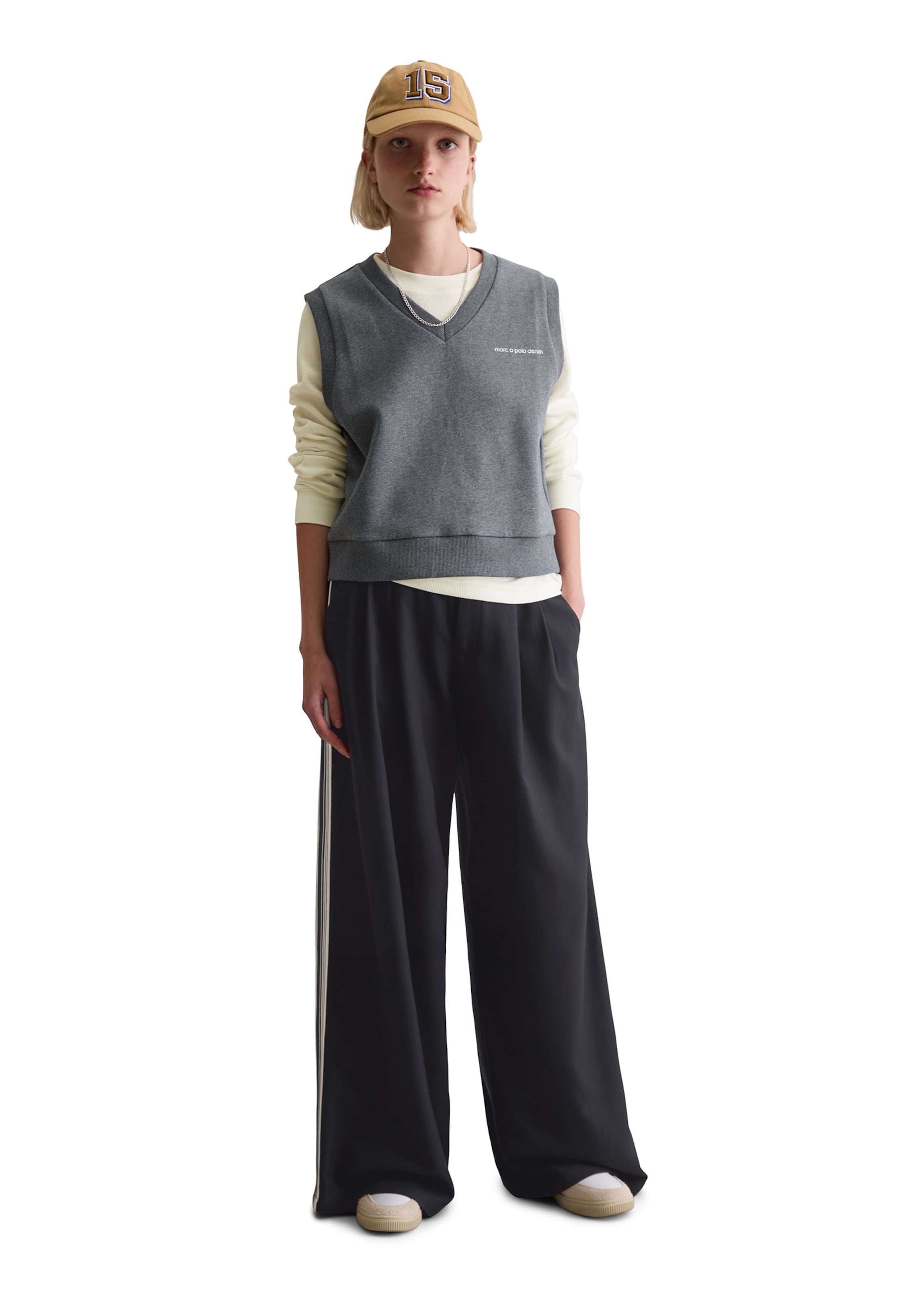 Marc O'Polo DENIM Pullunder in Grau