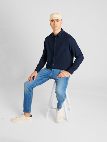 Samsøe Samsøe Regular fit Overhemd 'Damon P' in Blauw