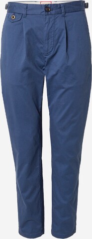 SCOTCH & SODA Regular Pleat-Front Pants 'Blake' in Blue: front