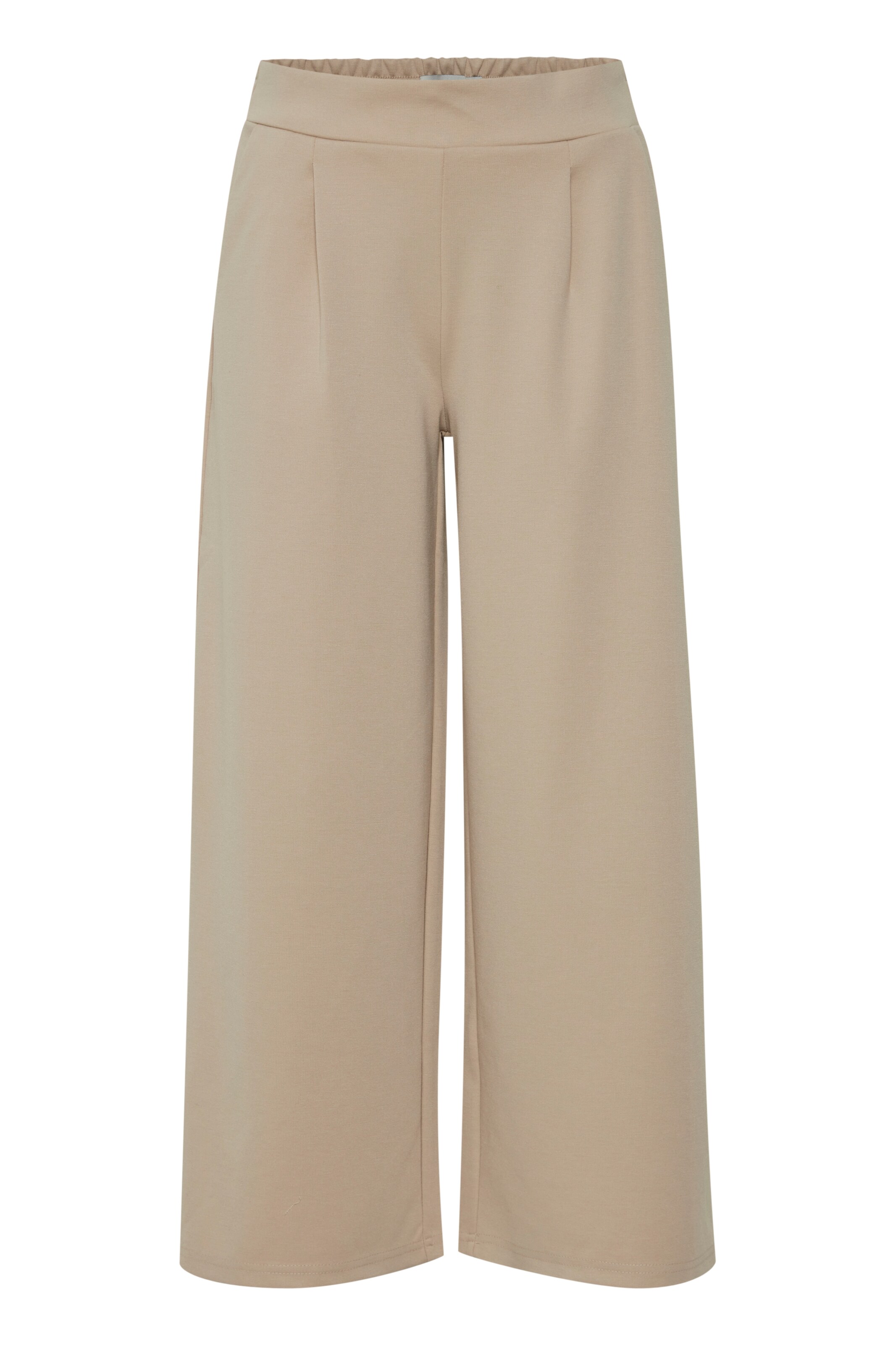 ICHI Pleat-Front Pants 'Kate' in Beige: front