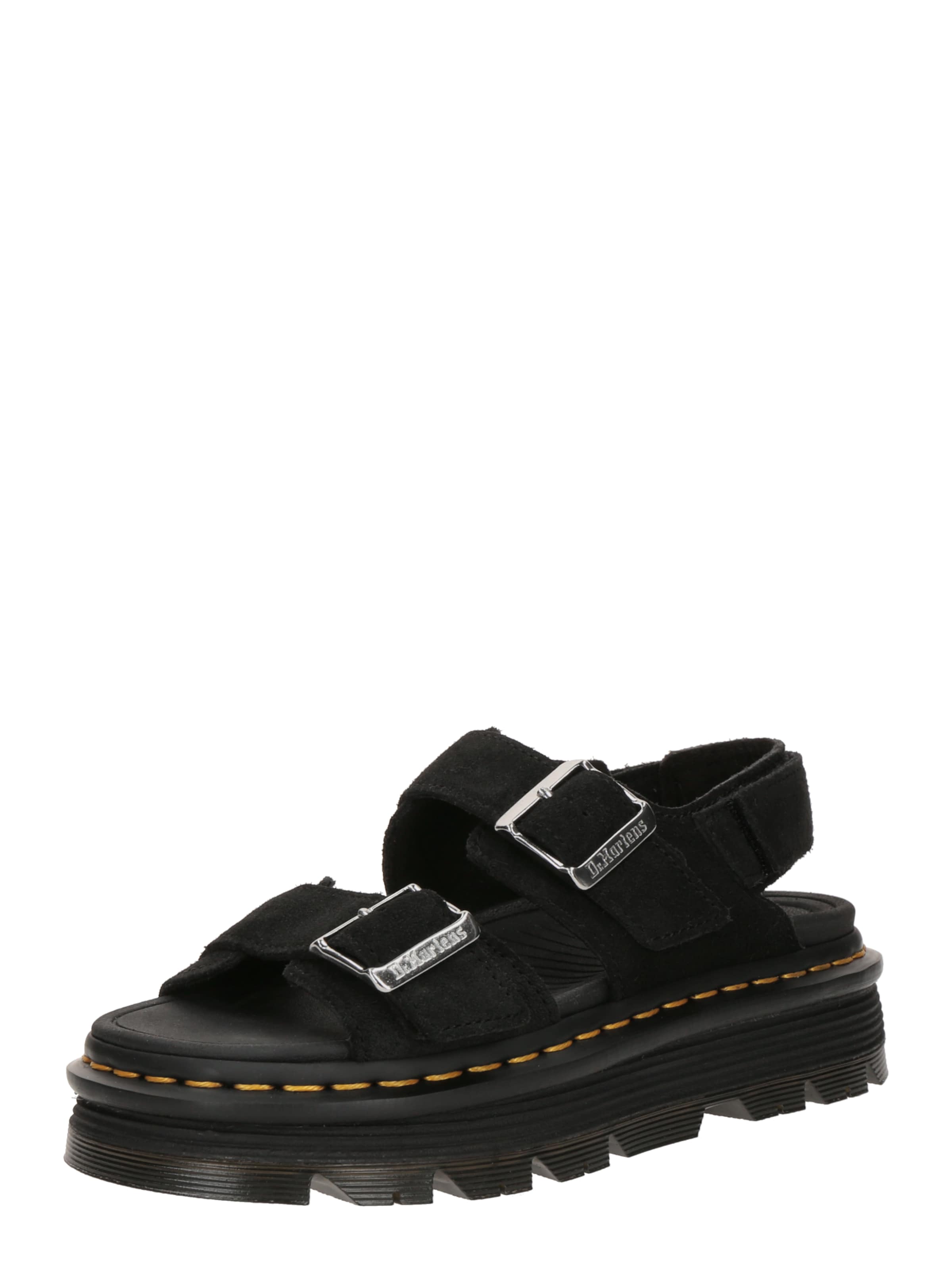 Sandale 'ZebZag' de la Dr. Martens pe negru: față