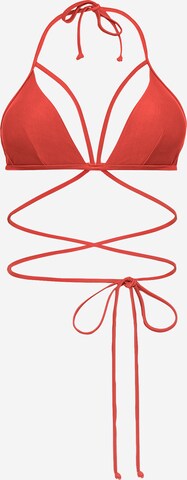 Top per bikini 'Gina' di LSCN by LASCANA in rosso: frontale