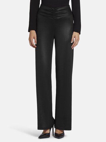 Nicowa Regular Trousers in Black: front