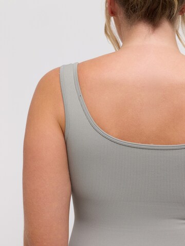 cfab Body 'Ribbed Tank Sculpting Bodysuit with String' - szürke