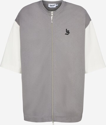 LYCATI exclusive for ABOUT YOU Shirt 'Tie' in Grey: front