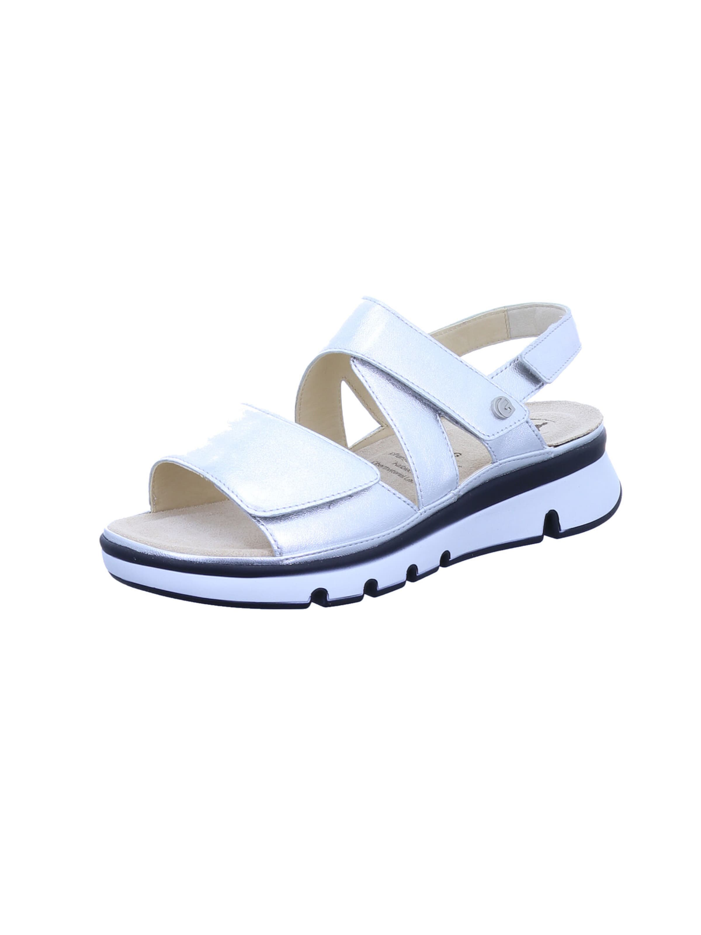 Ganter Sandals 'Gianna' in Silver: front