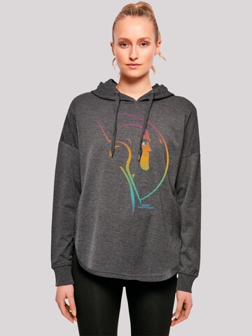 F4NT4STIC Sweatshirt 'Buzz Lightyear Blended Stare' in Grey: front