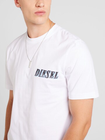 DIESEL T-Shirt 'T-ADJUST-K12' in Weiß