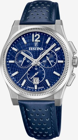 FESTINA Analoguhr in Blau: Vorderseite