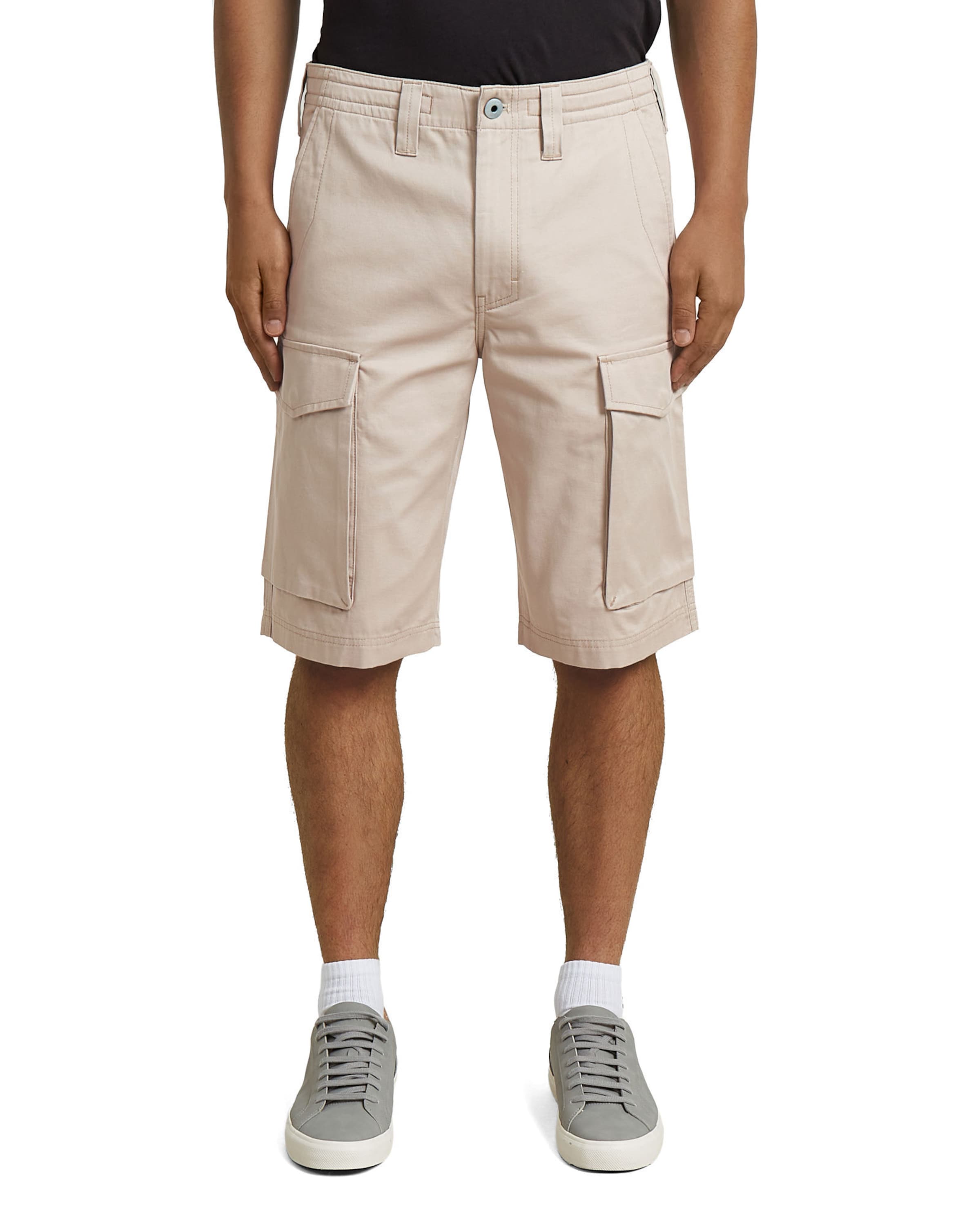 G-STAR Regular Shorts - 'Core Regular Cargo Short' in Beige: Vorderseite