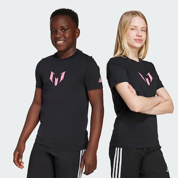 ADIDAS PERFORMANCE Funktionsshirt 'Messi Name & Number' in Schwarz: Vorderseite
