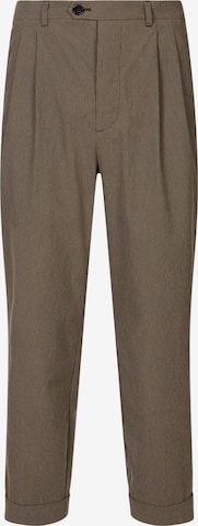 AllSaints Regular Pleat-front trousers 'CAPELLA' in Brown: front