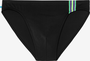 HOM Swim Trunks in Black: front