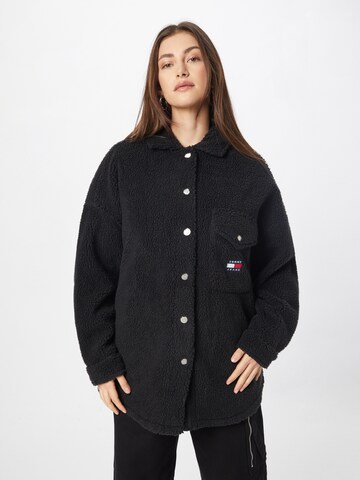 Tommy Jeans - Chaqueta de entretiempo en negro: frente