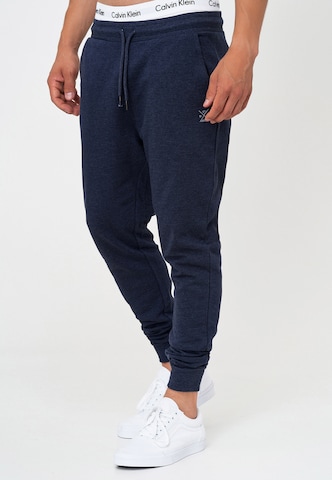 INDICODE JEANS Tapered Broek 'Eberline' in Blauw: voorkant