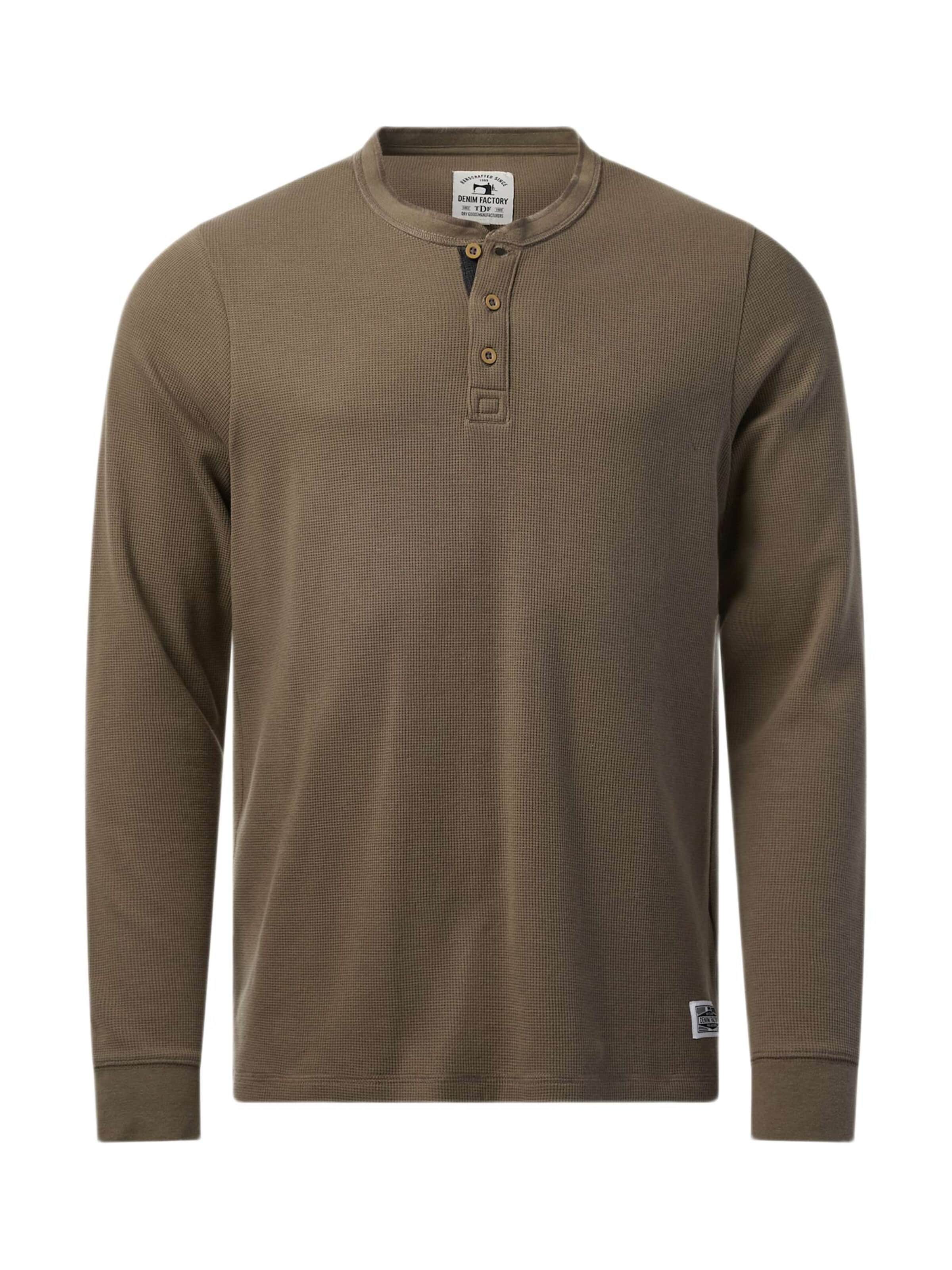 Denim Factory Shirt in Groen: voorkant
