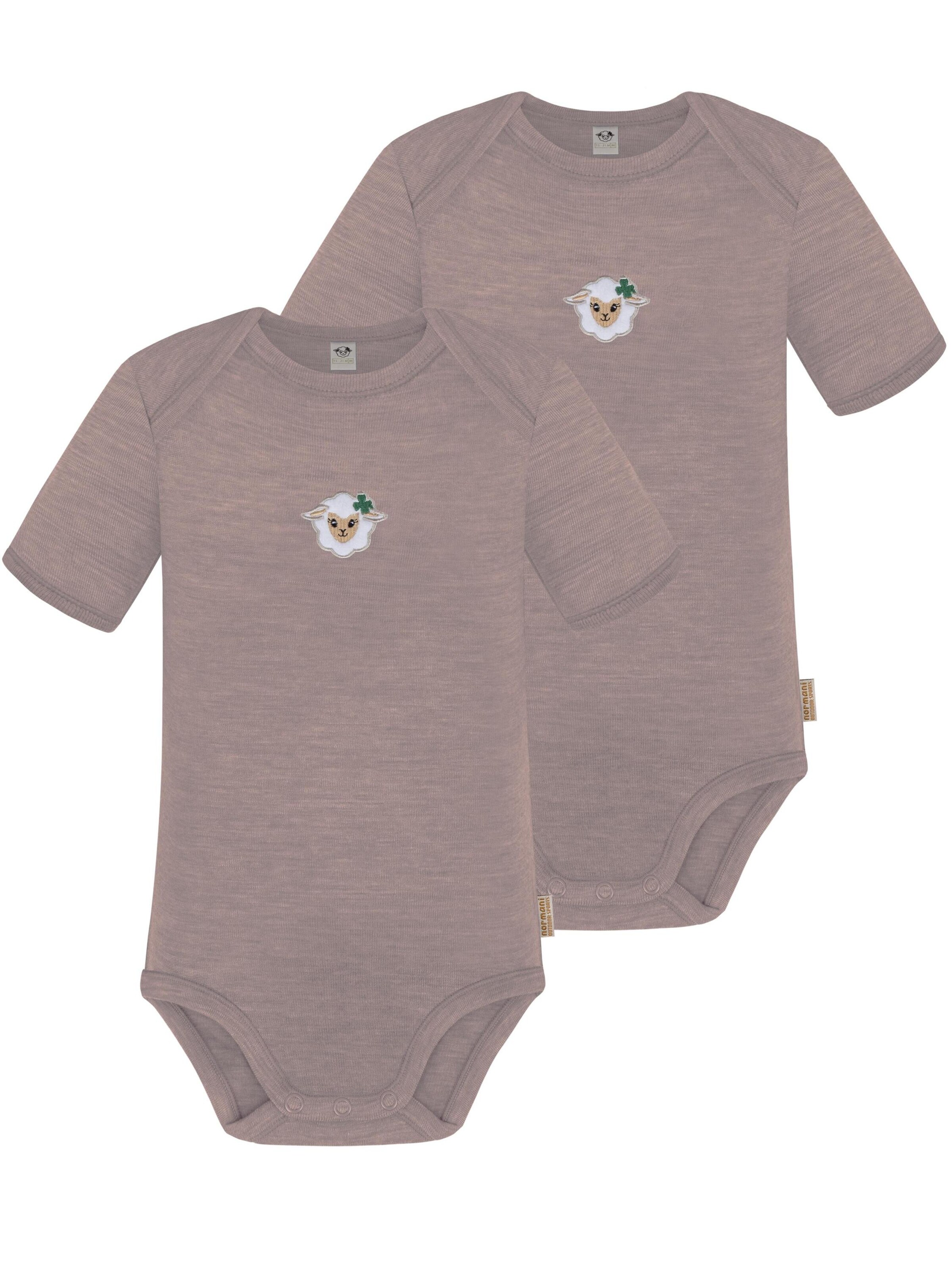 Barboteuse / body 'Tauranga' normani en rose : devant