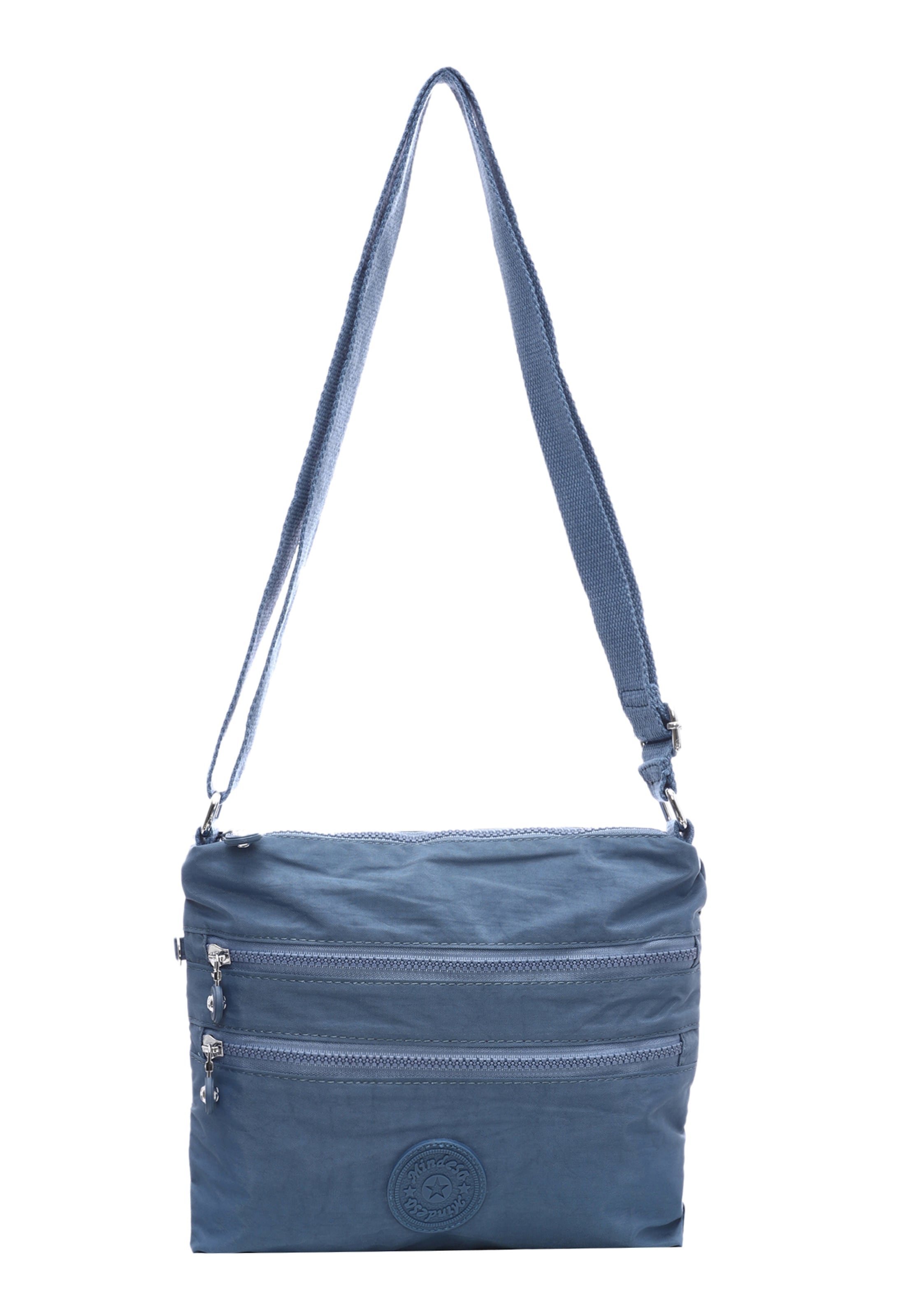 Mindesa Schoudertas in Blauw: voorkant