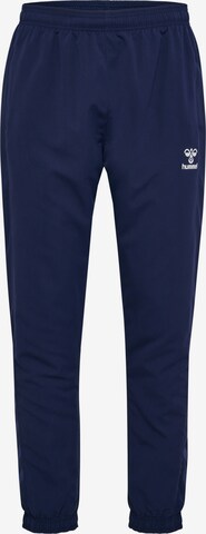 Hummel Regular Pants in Blue: front