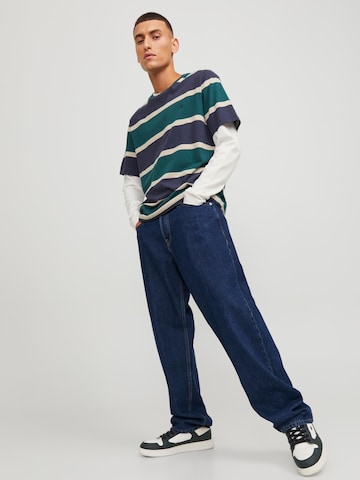 JACK & JONES Loosefit Džíny 'JJEddie JJOriginal' – modrá