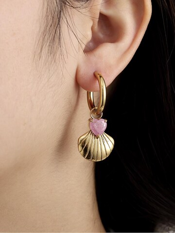 Cala Rose - Pendientes 'CABO' en oro: frente
