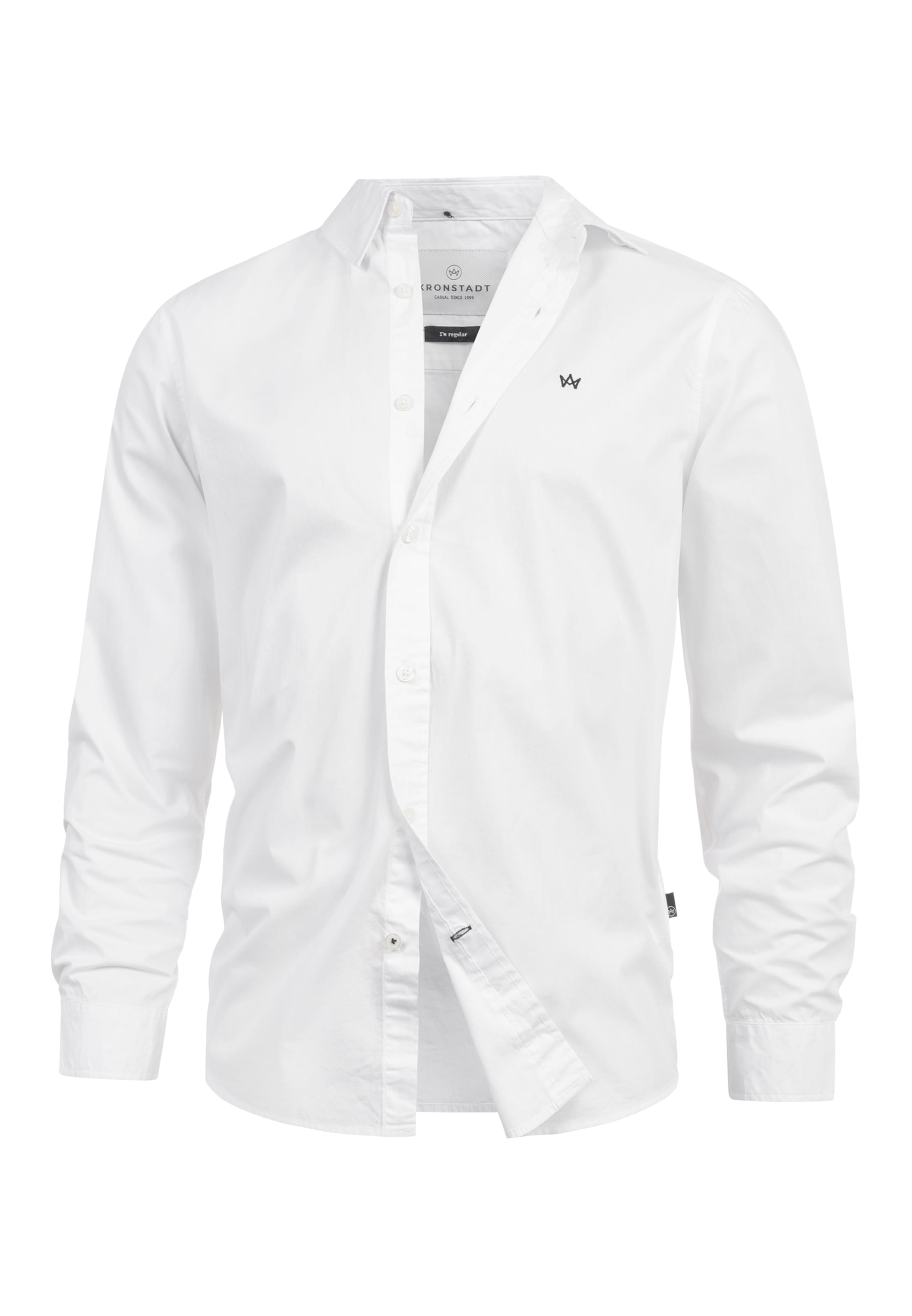 Kronstadt Button Up Shirt 'Brad' in White: front
