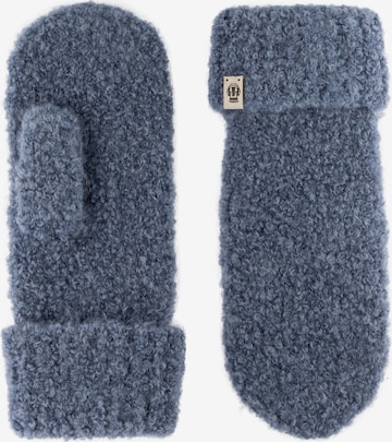 Muffole 'CLASSIC BOUCLÉ' di Roeckl in blu: frontale